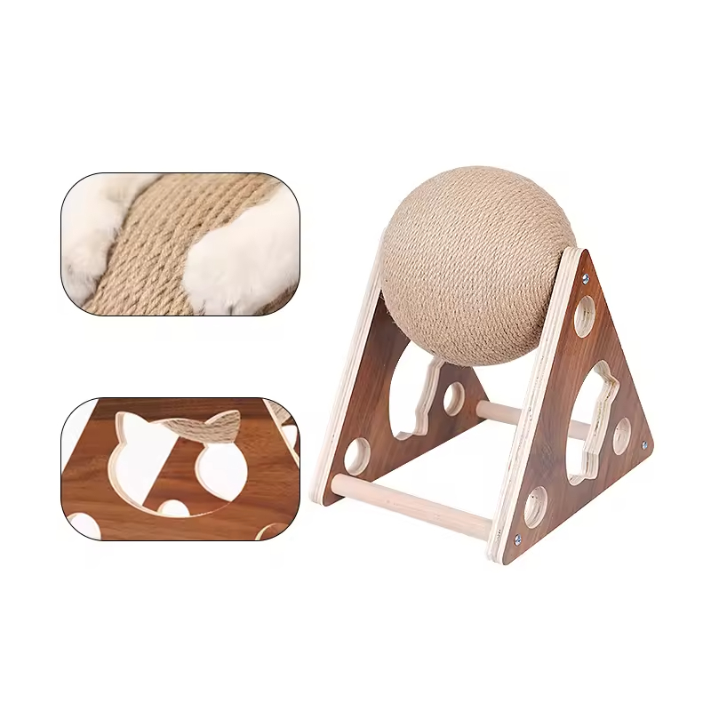 Detachable Cat Scratcher Toys with Sisal Ball