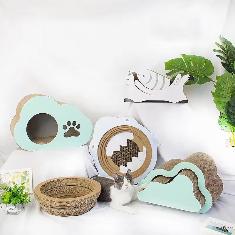 Cute Design Corrugated Cat Scratcher Cardboard