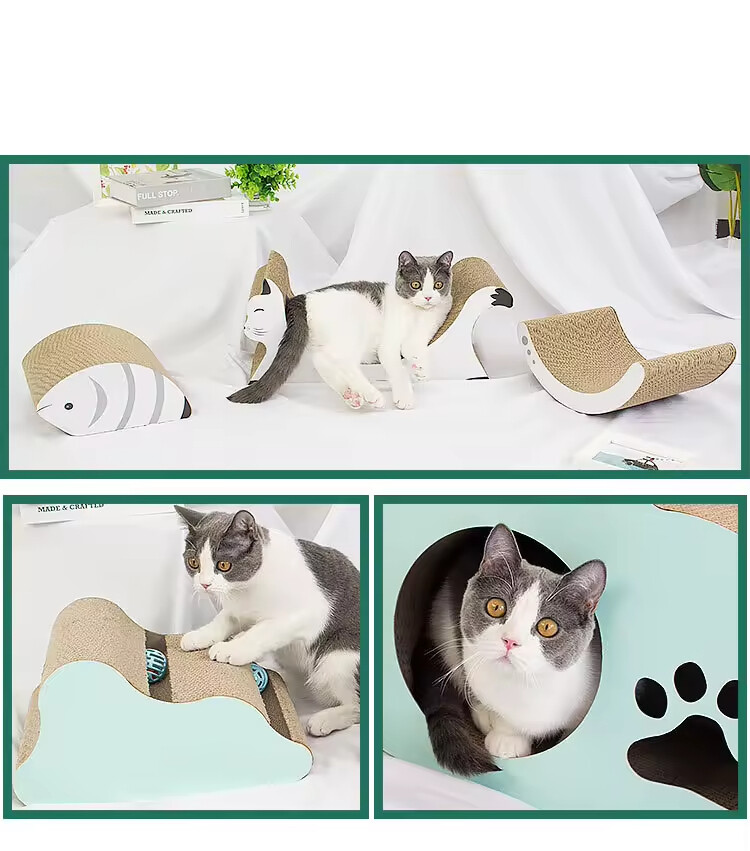 Cute Design Corrugated Cat Scratcher Cardboard