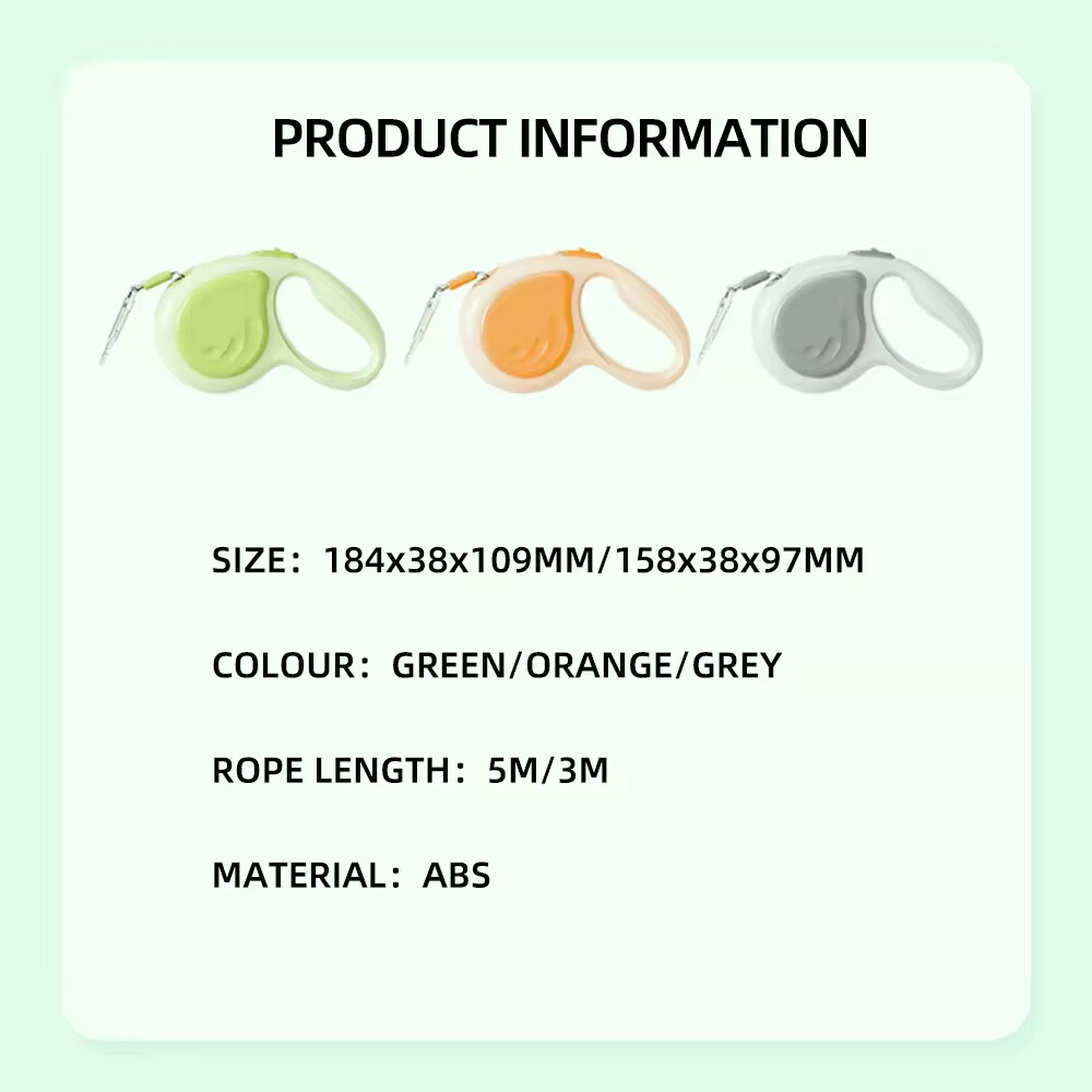 Outdoor Pet Dog Retractable Leash