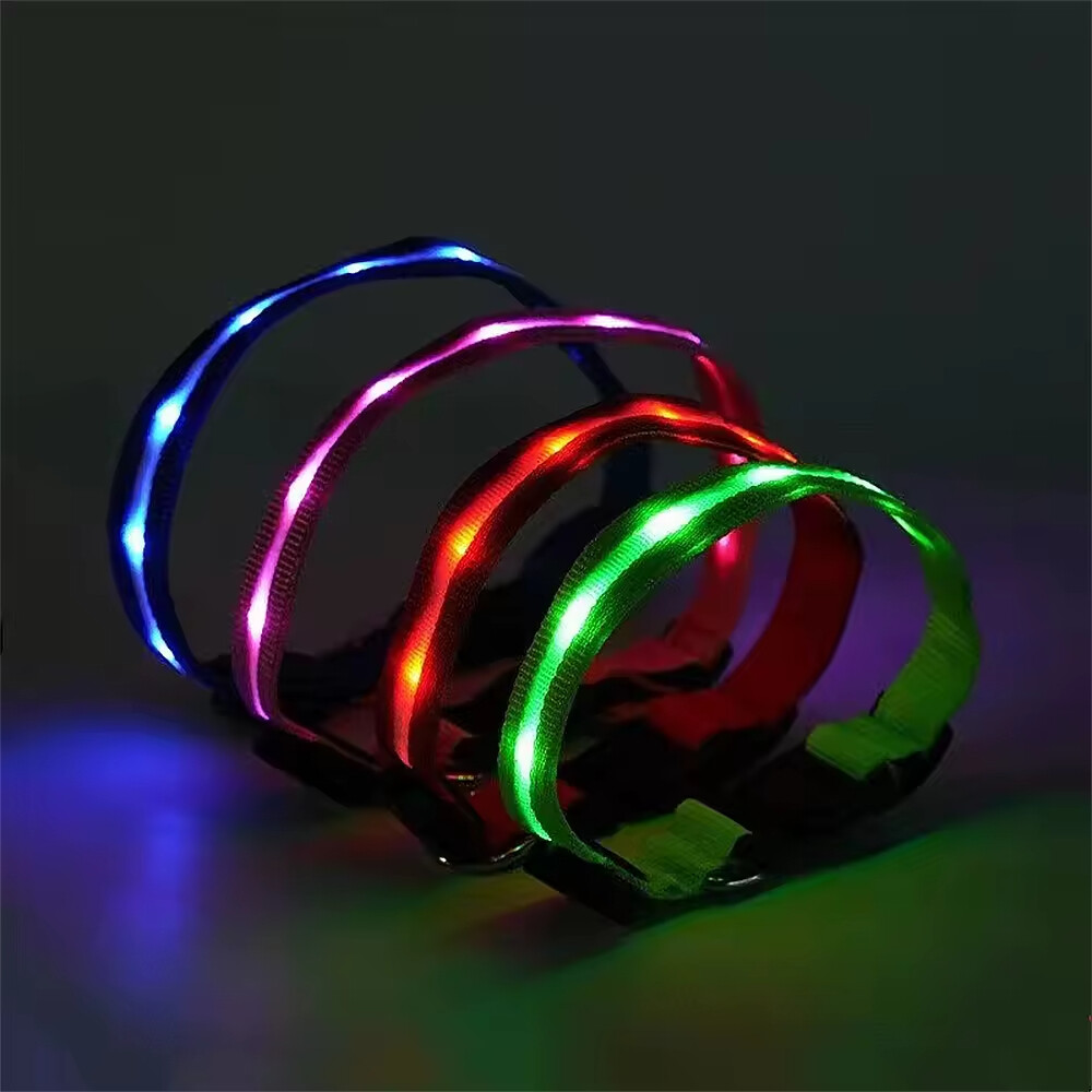 USB Charging Nylon Dog Led Collars