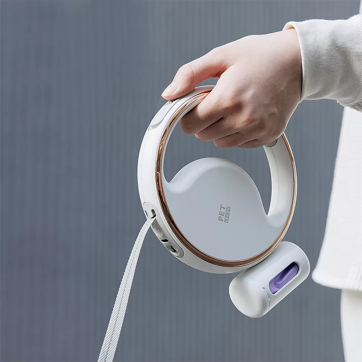 3M Dog Round Retractable Leash with LED Light