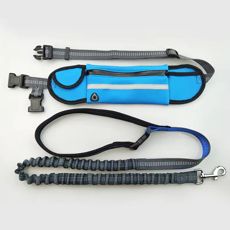Adjustable Running Used Dog Leash with Pocket Set