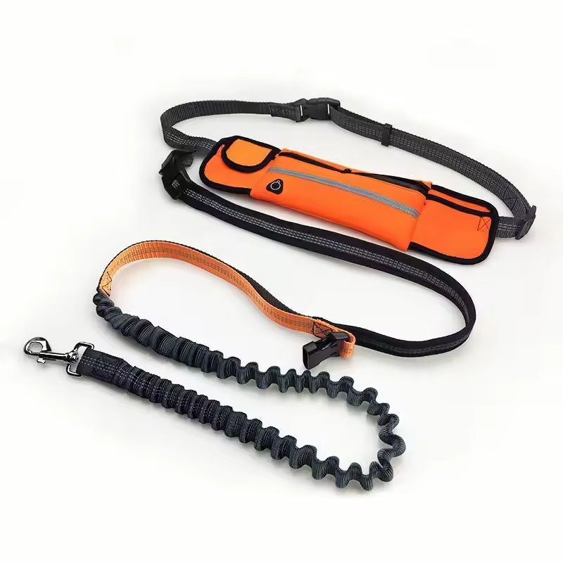 Adjustable Running Used Dog Leash with Pocket Set