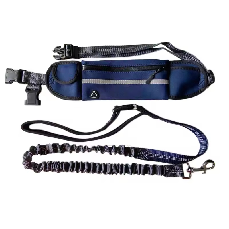 Adjustable Running Used Dog Leash with Pocket Set