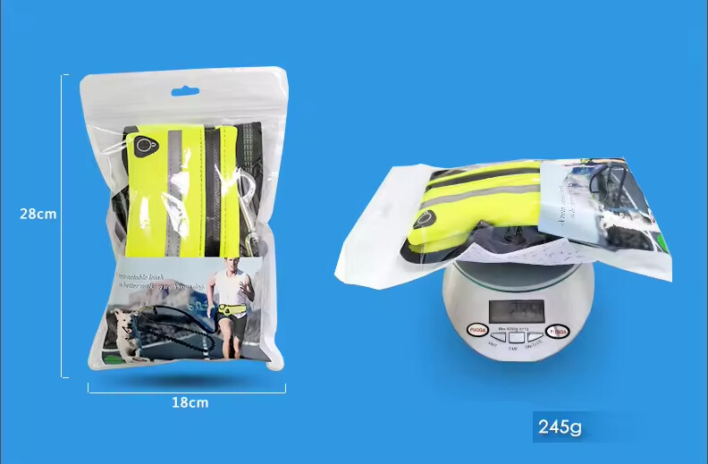 Adjustable Running Used Dog Leash with Pocket Set