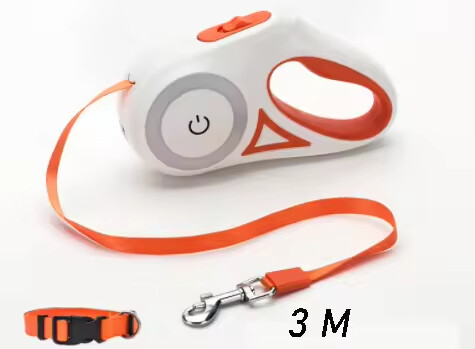 Automatic Retractable Dog Leash with Collar Set