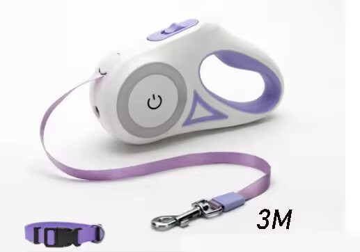 Automatic Retractable Dog Leash with Collar Set