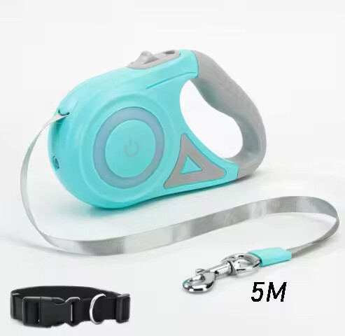 Automatic Retractable Dog Leash with Collar Set