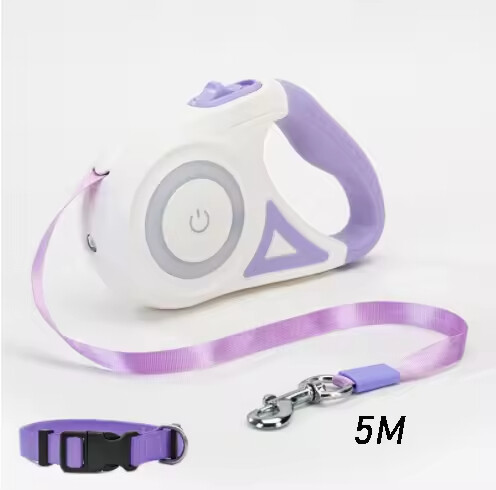 Automatic Retractable Dog Leash with Collar Set