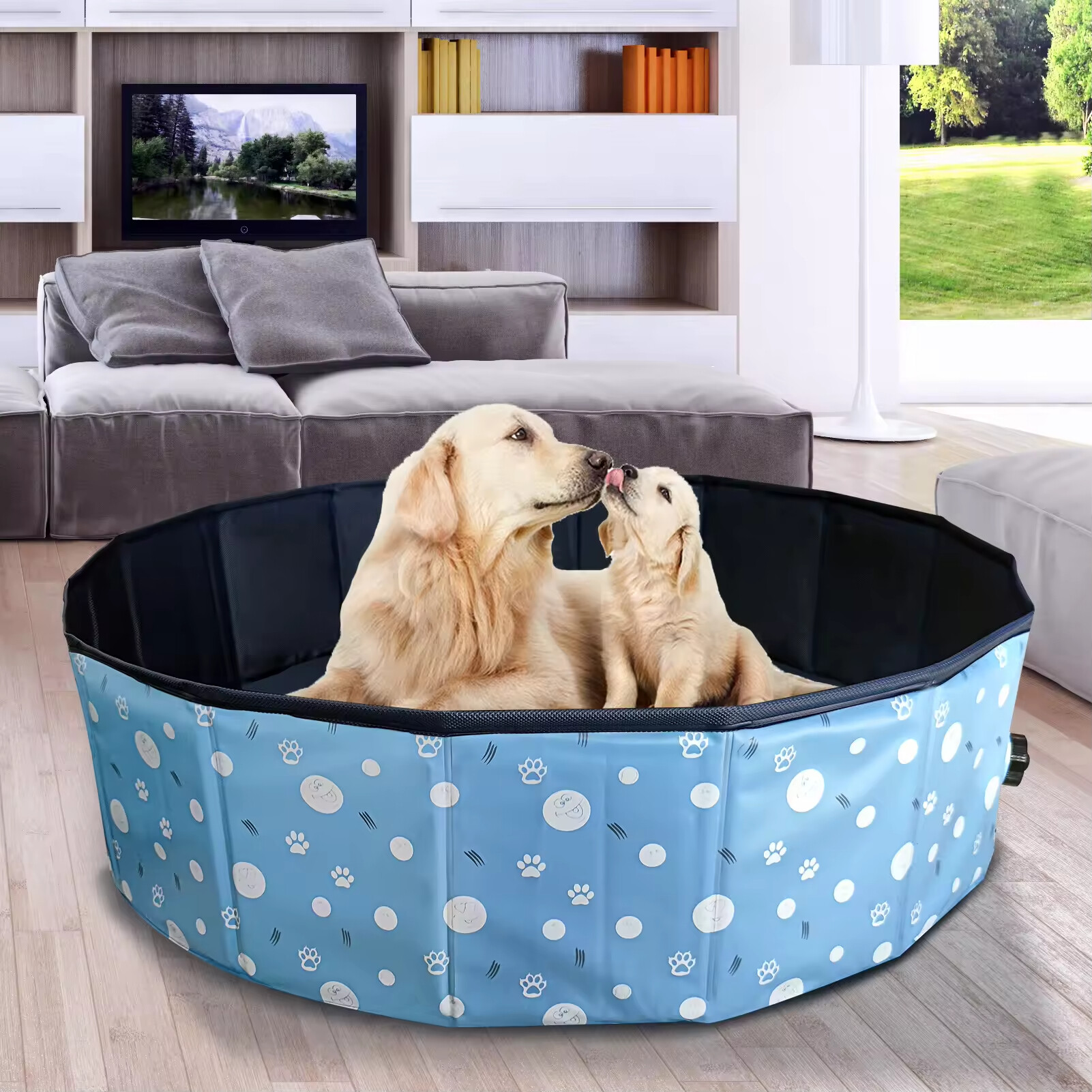 Foldable Portable PVC Dog Pet Swimming Pool