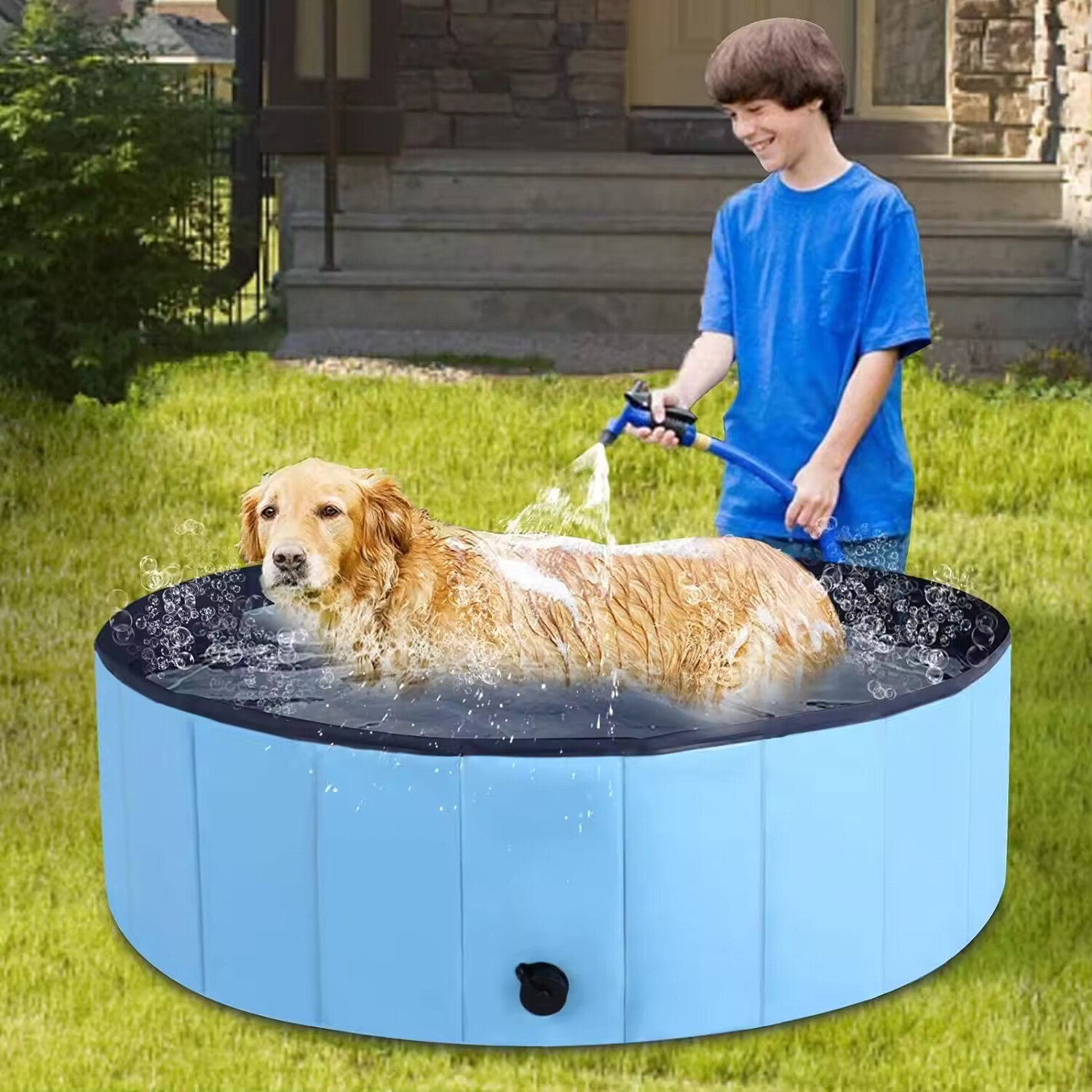 Foldable Portable PVC Dog Pet Swimming Pool
