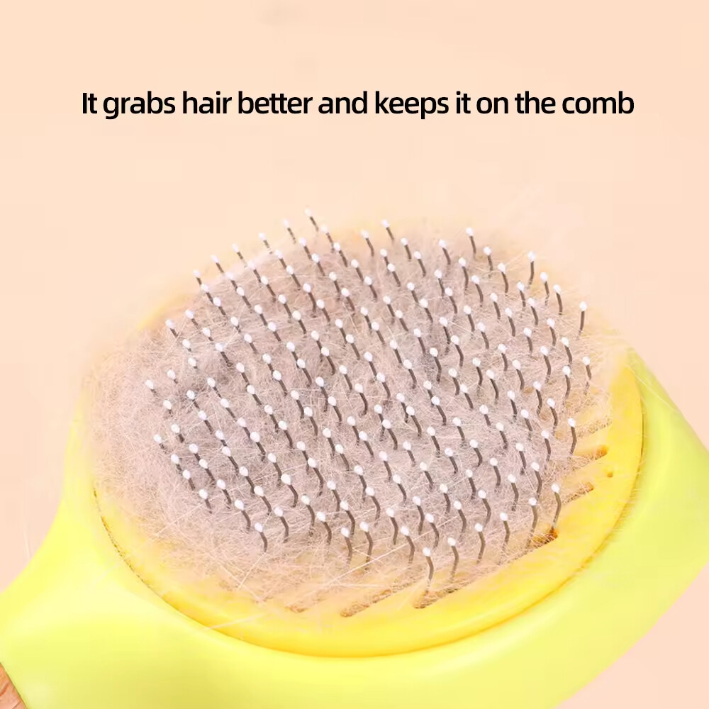 ABS Solid Wood Handle Hair Removal Pet Comb