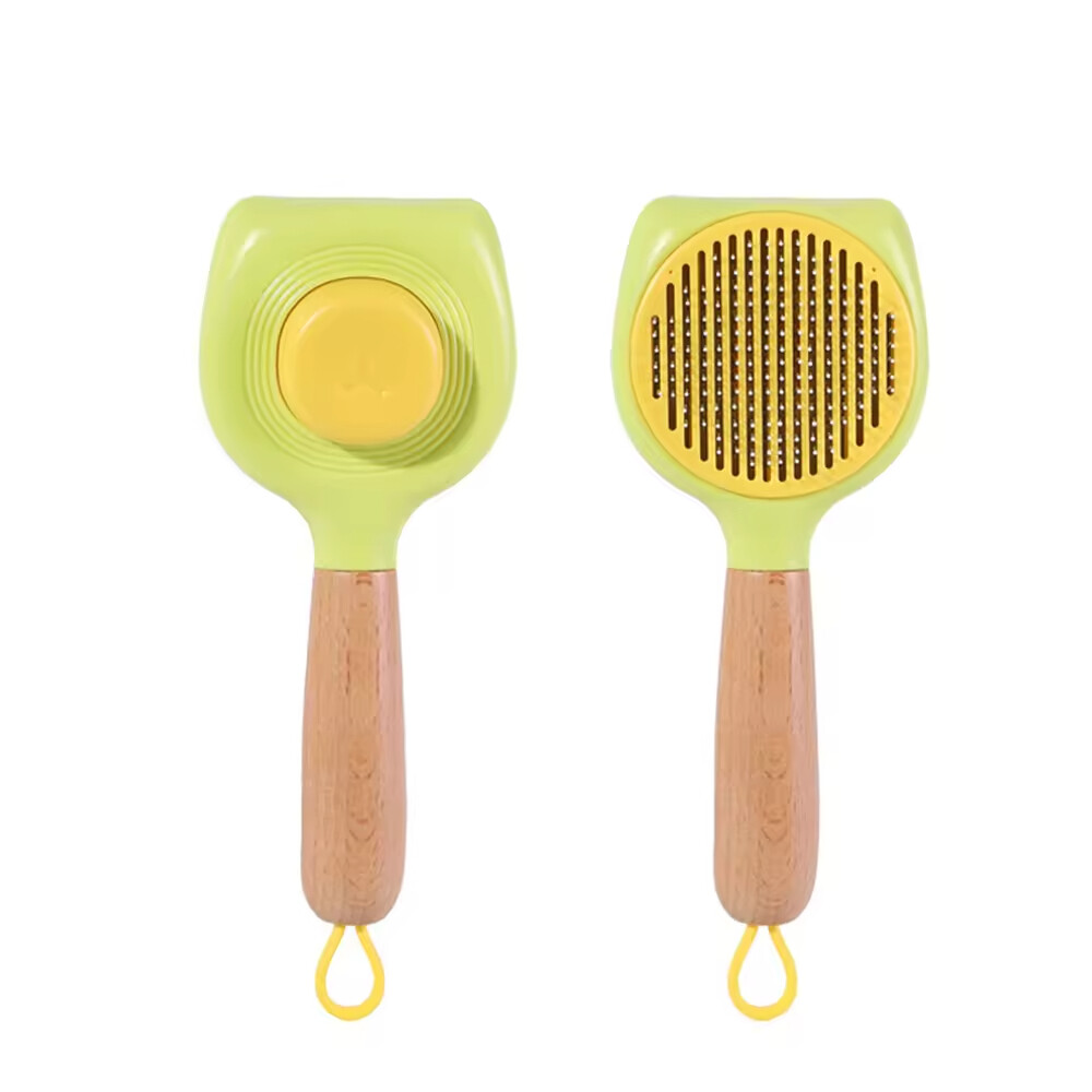 ABS Solid Wood Handle Hair Removal Pet Comb