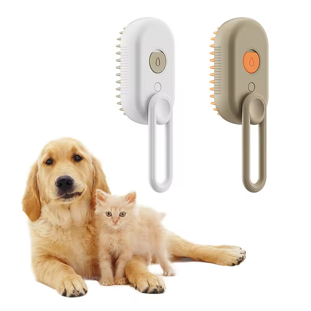 USB Charging Dog Cat Steam Brush