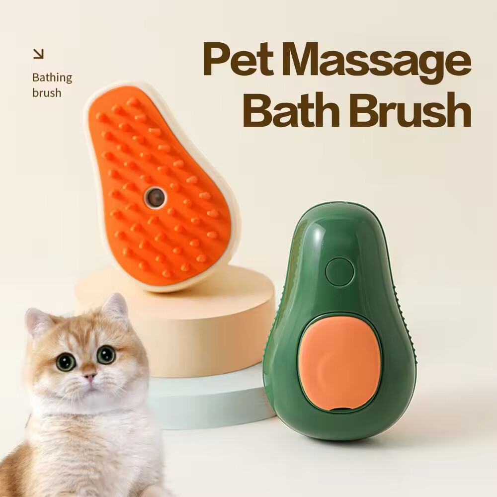 Avocado Design Dog Cat Brush with Spray