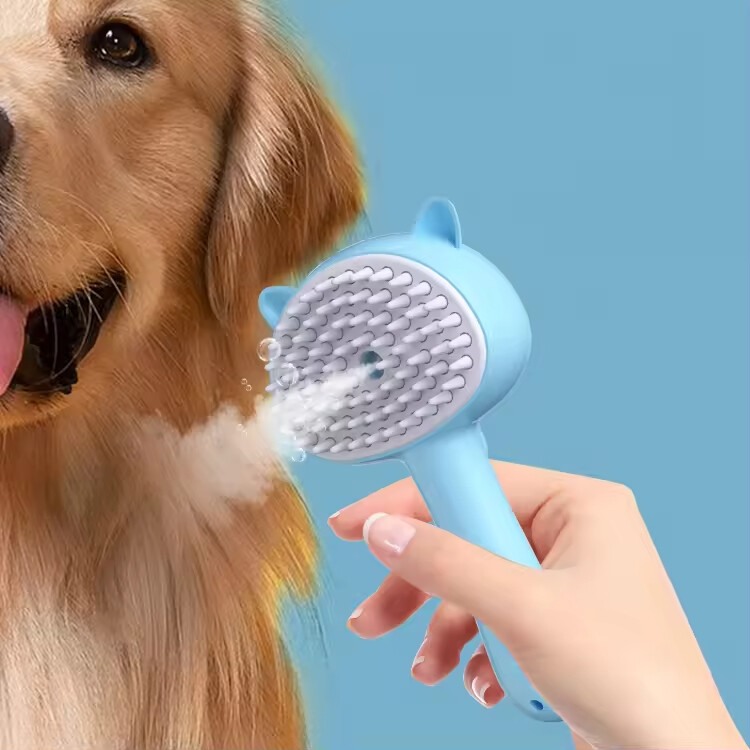 Pet Grooming Brush with Spray