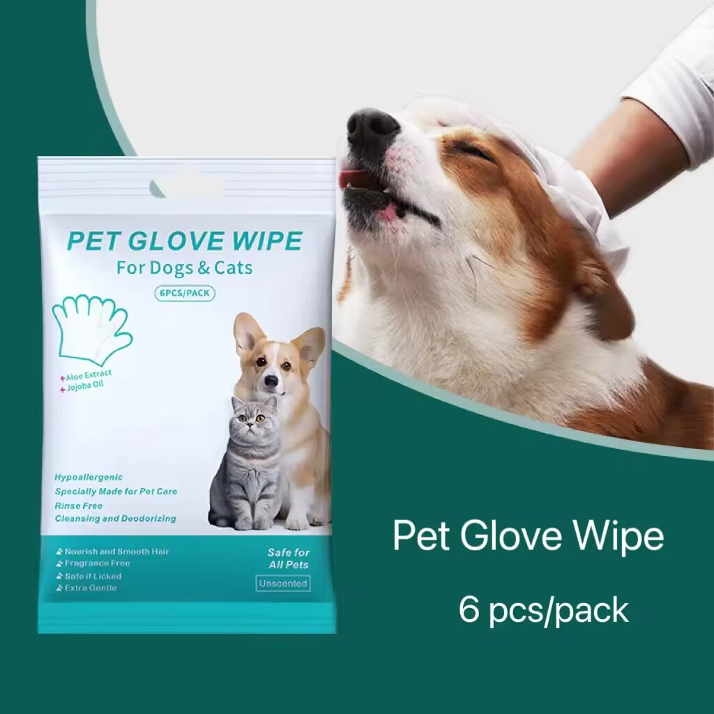Pet Cleaning Grooming Gloves Wipes