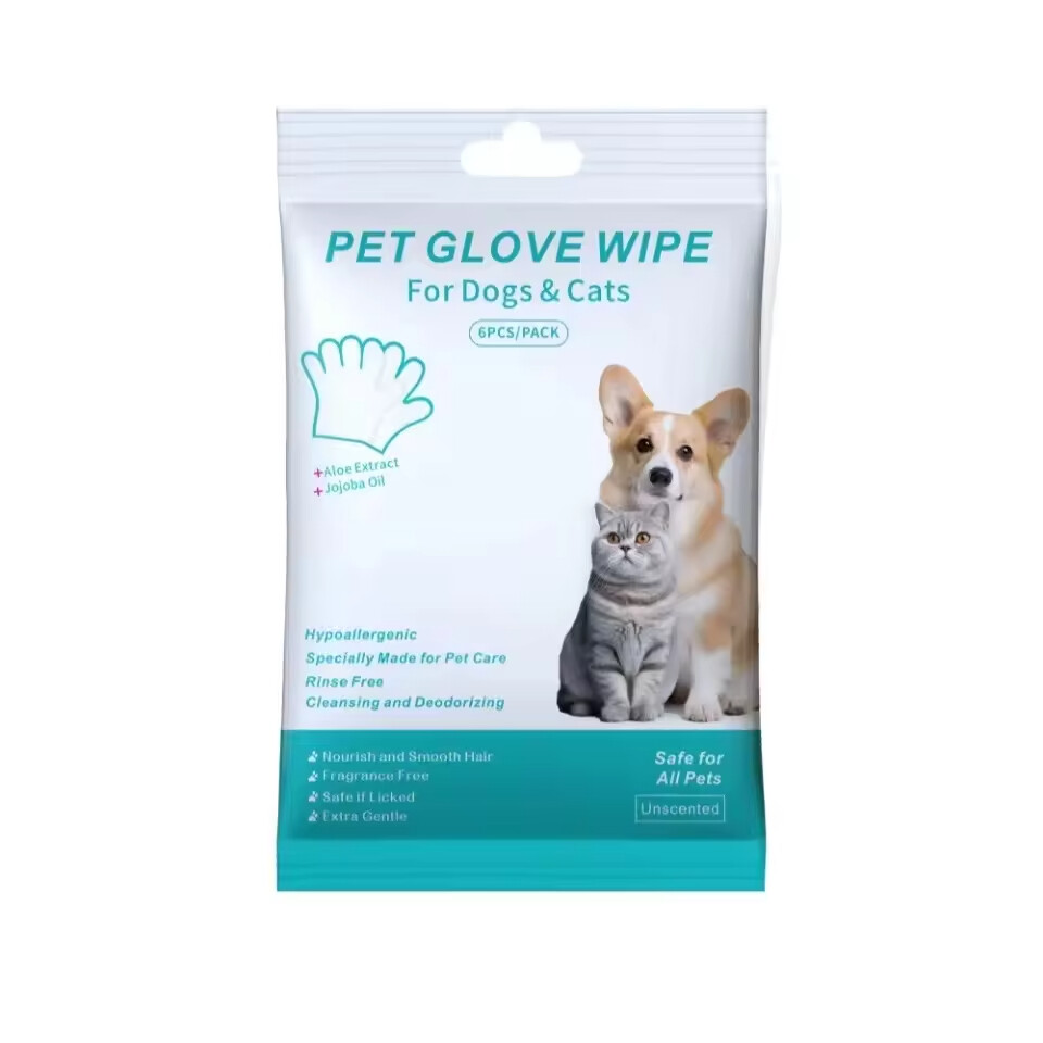 Pet Cleaning Grooming Gloves Wipes