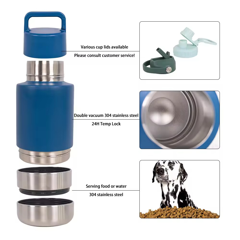 Travel Portable Detachable Dog Food Water Bottle