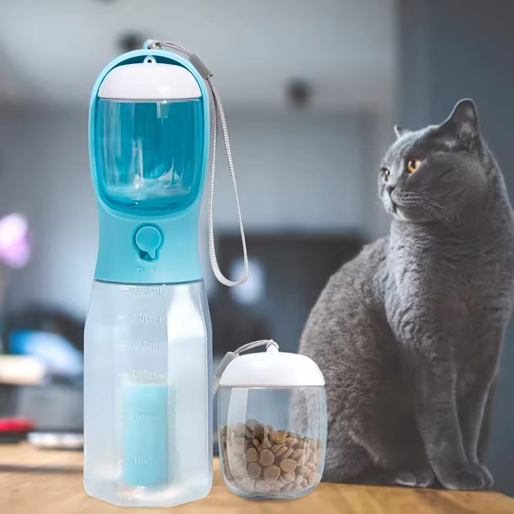 3 in 1 Portable Food Storage Dog Water Bottle