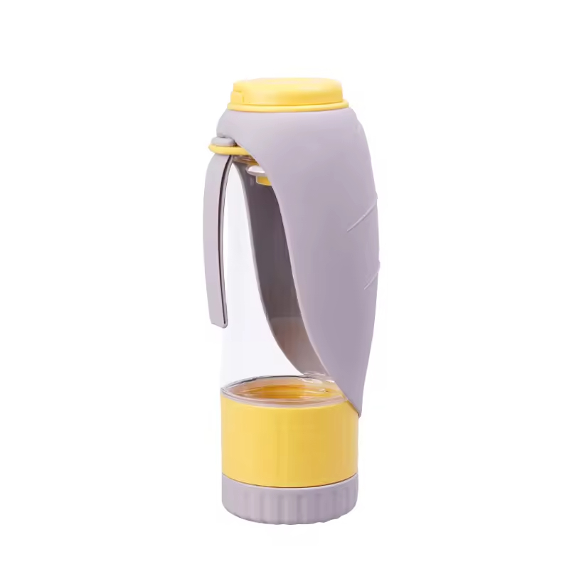 Foldable Dog Water Bottle with Food Storage