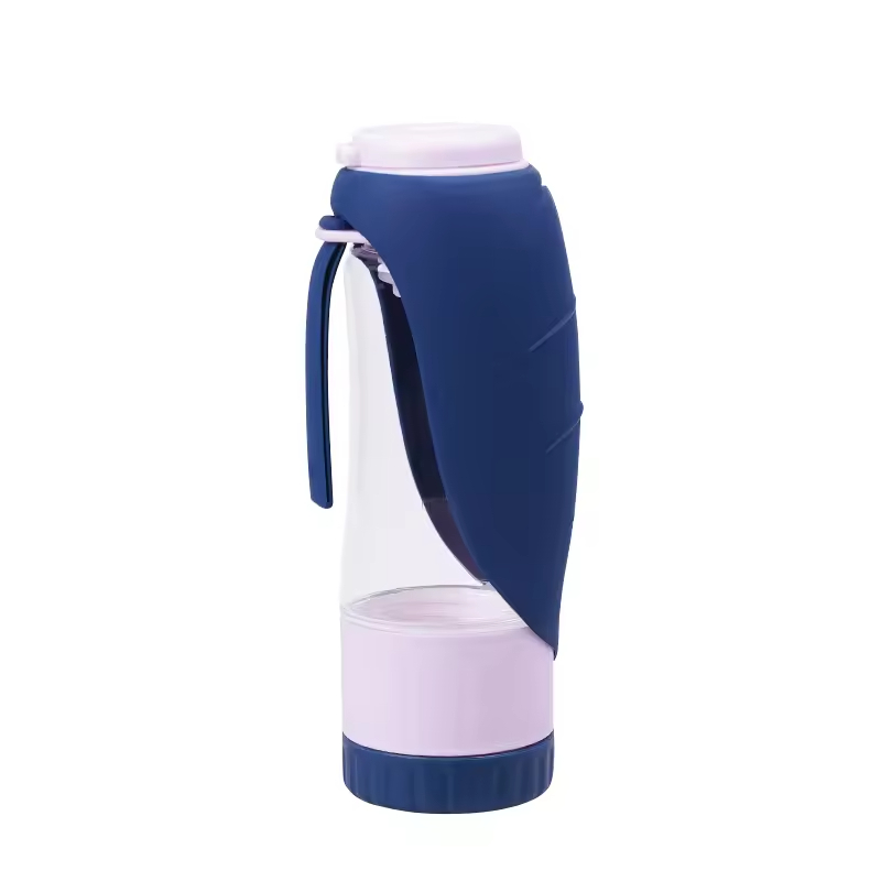 Foldable Dog Water Bottle with Food Storage