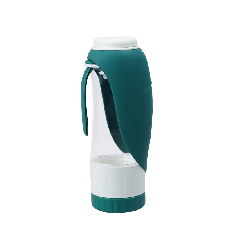 Foldable Dog Water Bottle with Food Storage