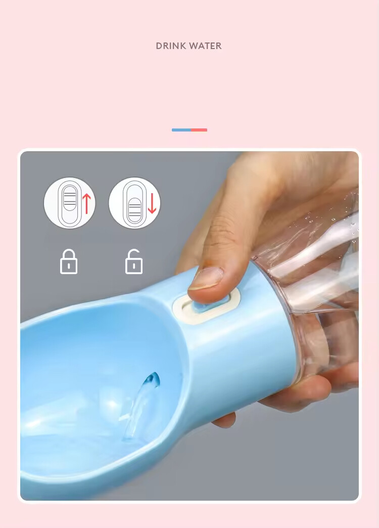 4 in 1 Portable Dog Water Bottle