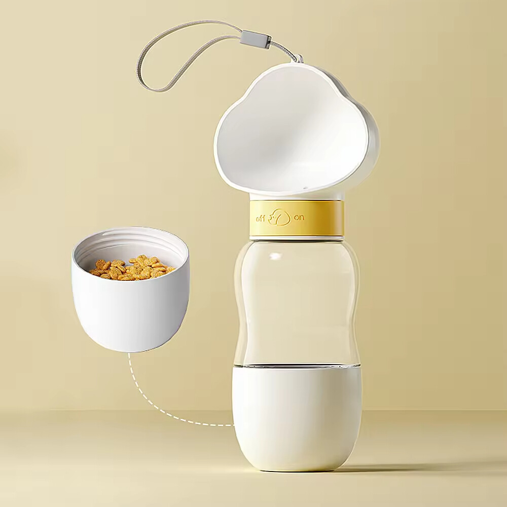 Portable Dog Water Bottle Cloud Design