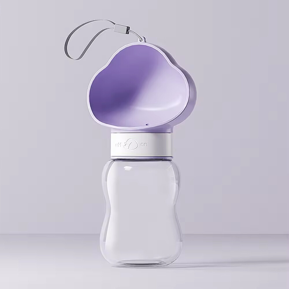 Portable Dog Water Bottle Cloud Design
