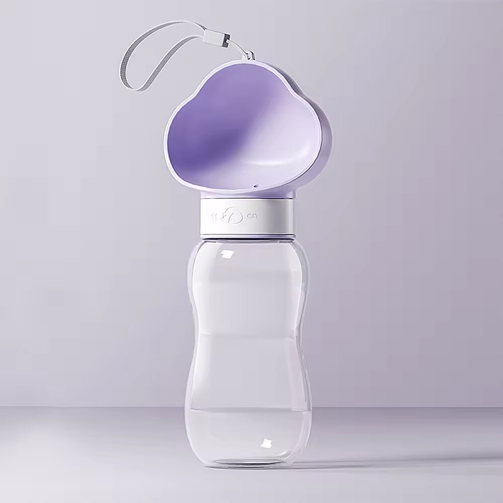 Portable Dog Water Bottle Cloud Design