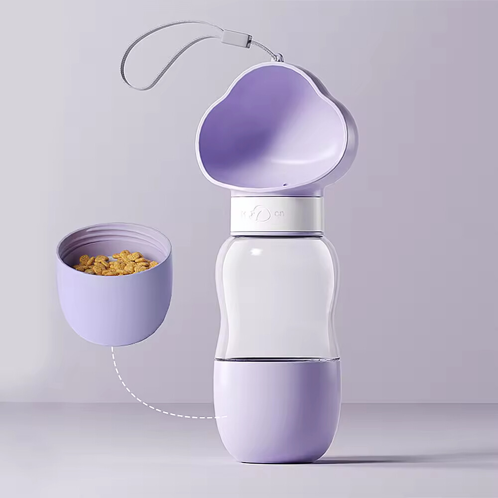 Portable Dog Water Bottle Cloud Design