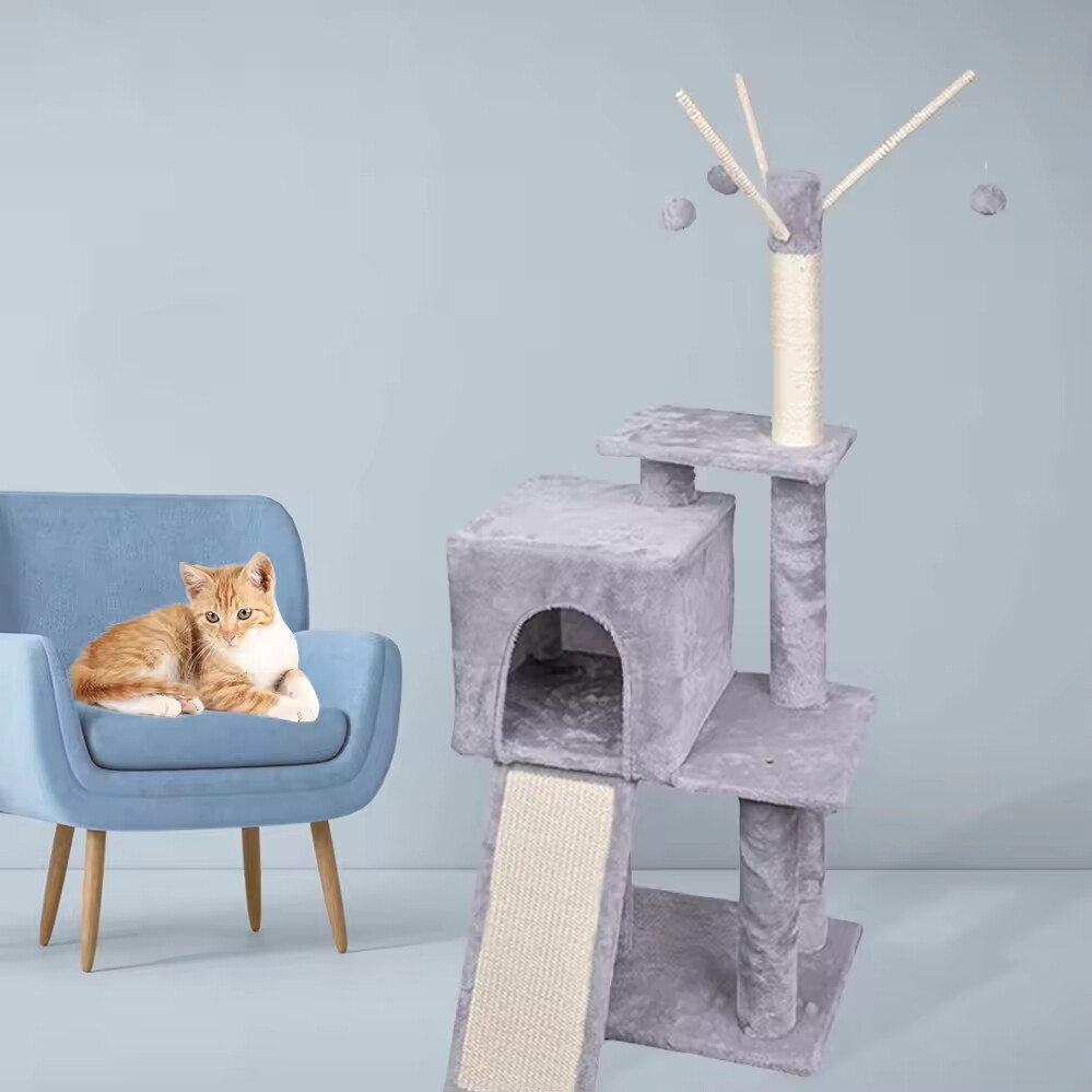 Wood Sisal Cat Tree