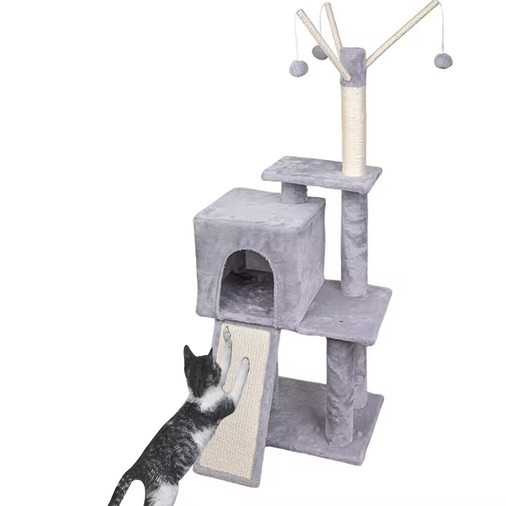 Wood Sisal Cat Tree