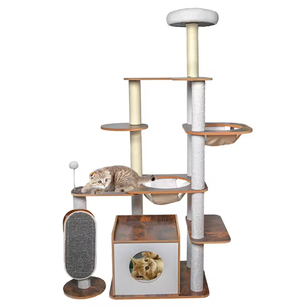 Wood Sisal Large Cat Tree