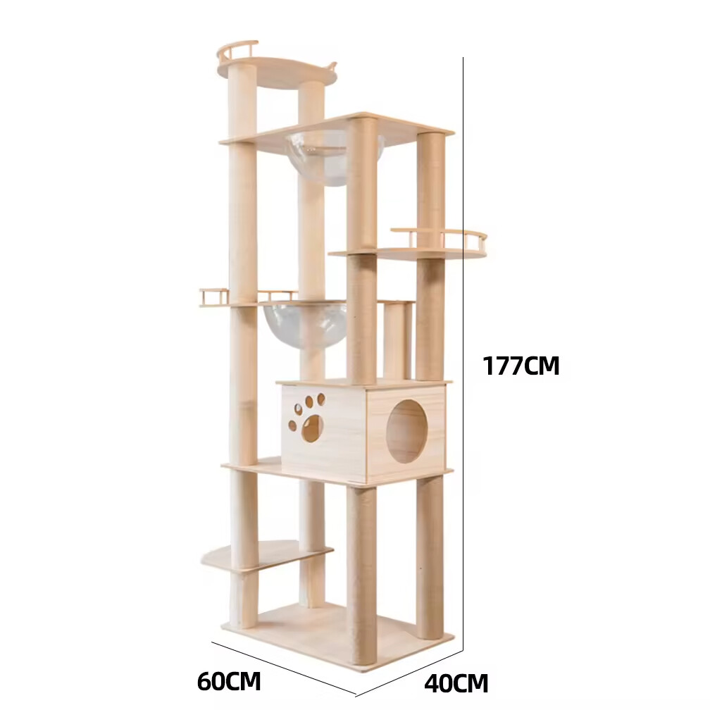 Wooden Sisal Large Cat Trees Scratcher