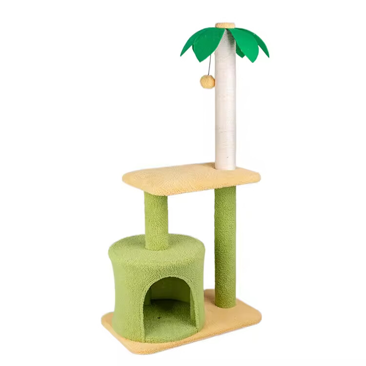Sisal Short Plush Cat Tree House