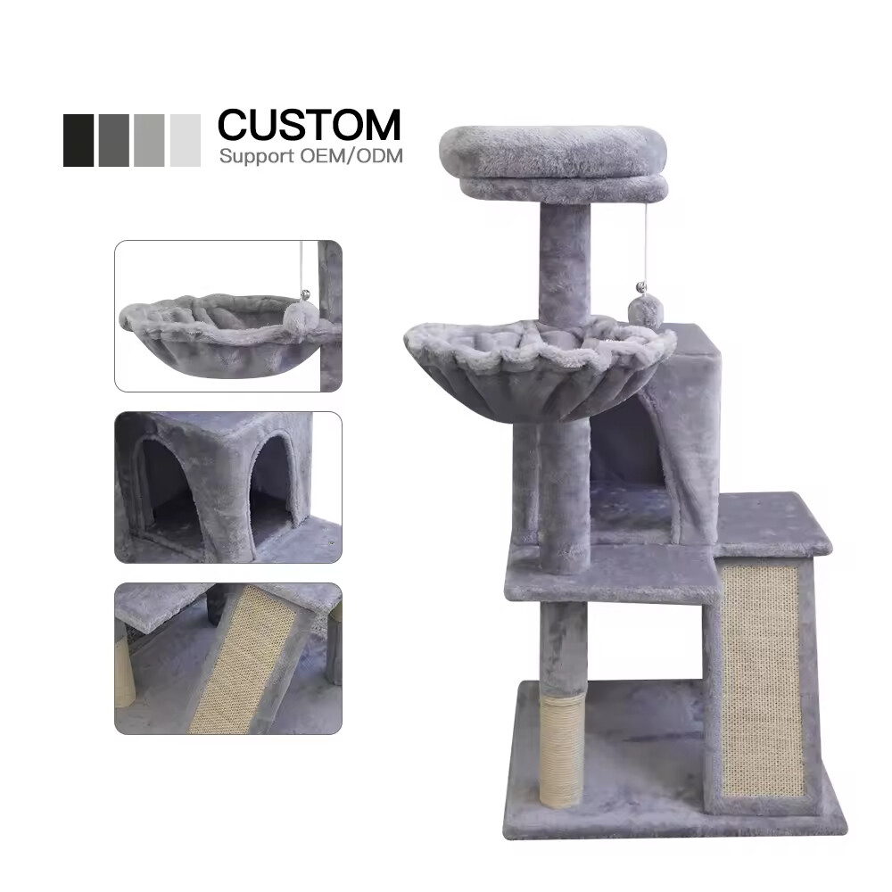 Sisal Grey Cat Tree Scratcher 