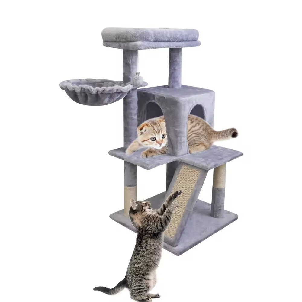 Sisal Grey Cat Tree Scratcher 