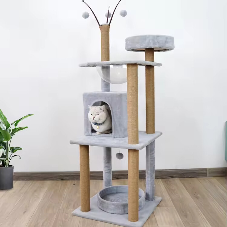 Short Plush House Cat Scratcher
