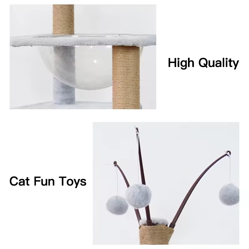 Short Plush House Cat Scratcher