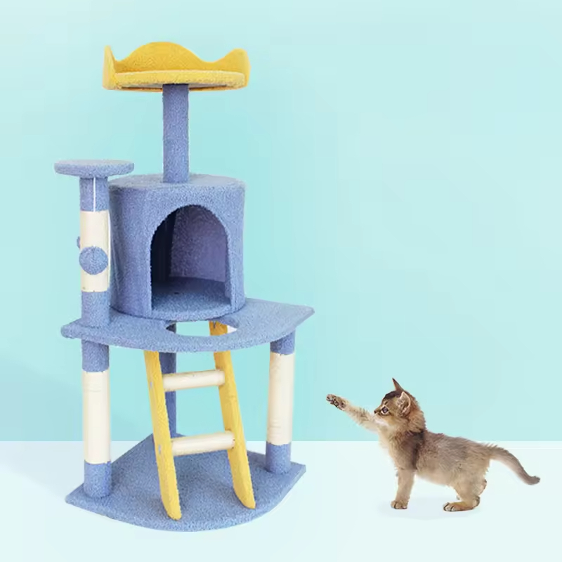 Cartoon Stye Cat Tree House