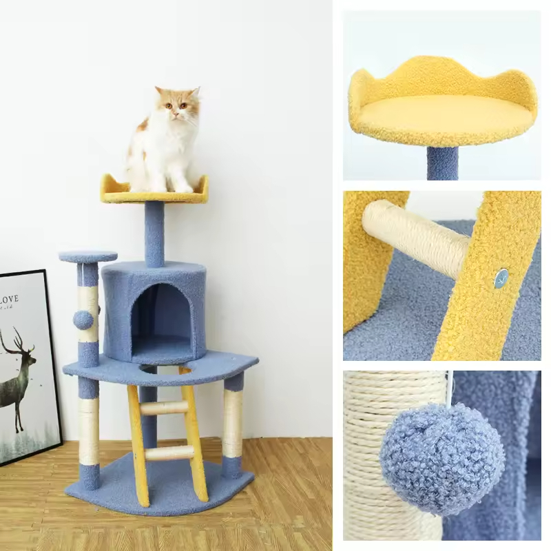 Cartoon Stye Cat Tree House