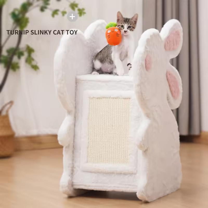 Cute Rabbit Design Cat Scratcher