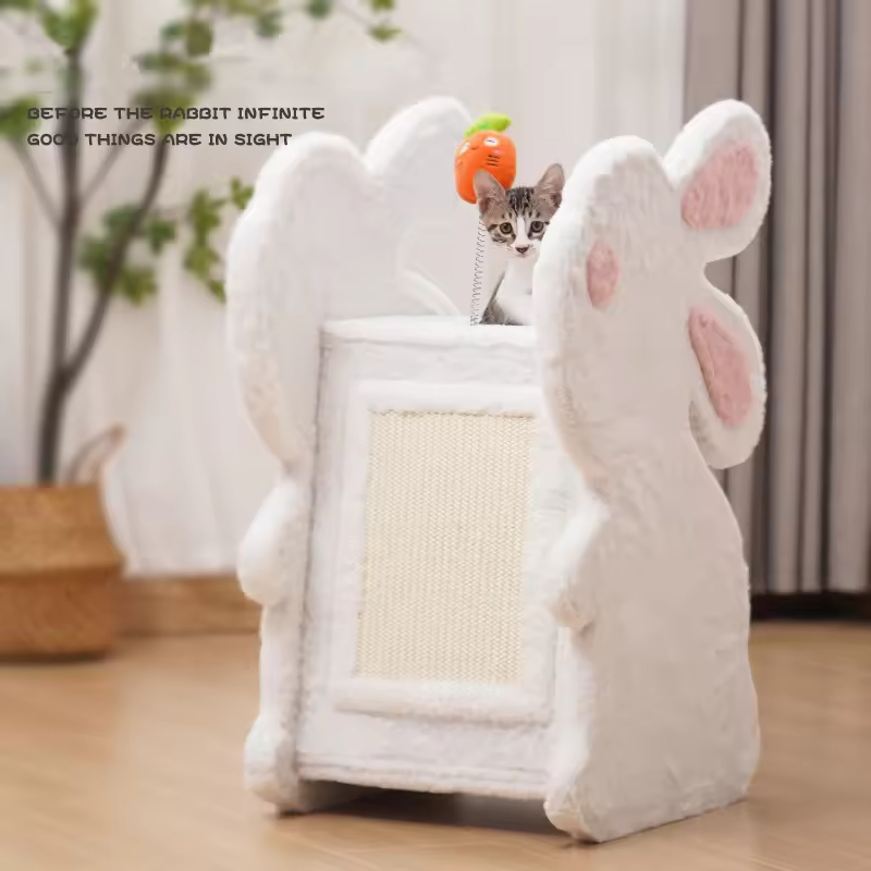 Cute Rabbit Design Cat Scratcher