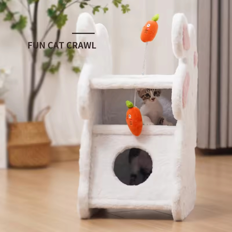 Cute Rabbit Design Cat Scratcher