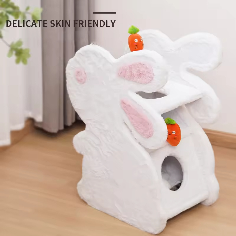 Cute Rabbit Design Cat Scratcher