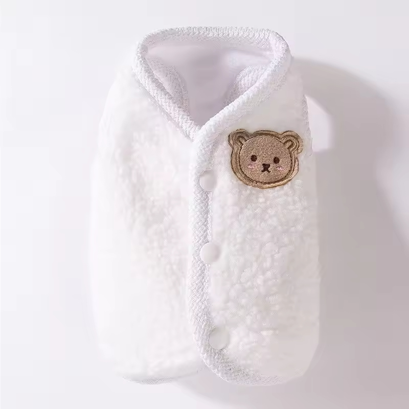 Cute Bear Pet Clothes Two-Piece Fleece Pet Vest