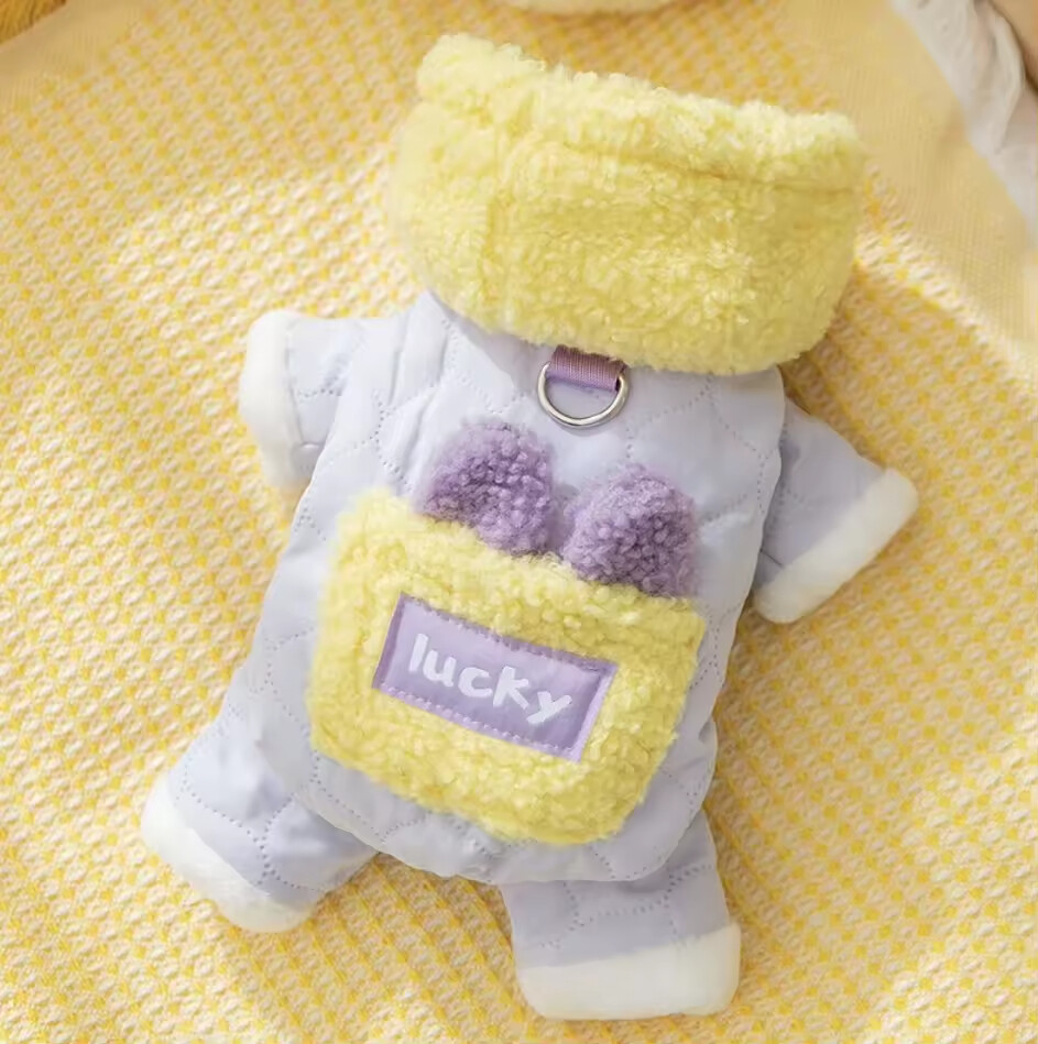 Autumn Winter Thickened Warm Quilted Cotton Pet Coat